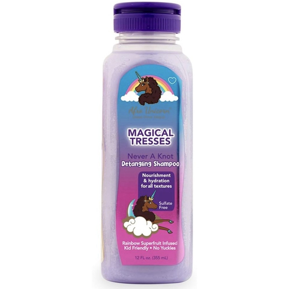 Afro Unicorn Magical Tresses Never A Knot Detangling Shampoo 12oz Curly Hair